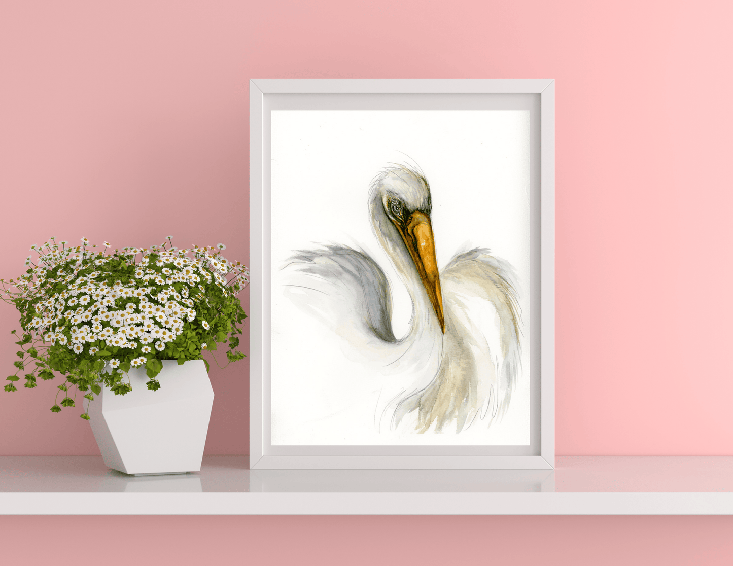 "Single Egret"